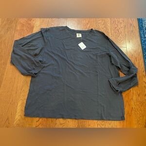 Free People Oversized Long Sleeve Tee